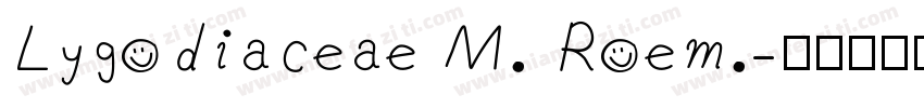Lygodiaceae M. Roem.字体转换